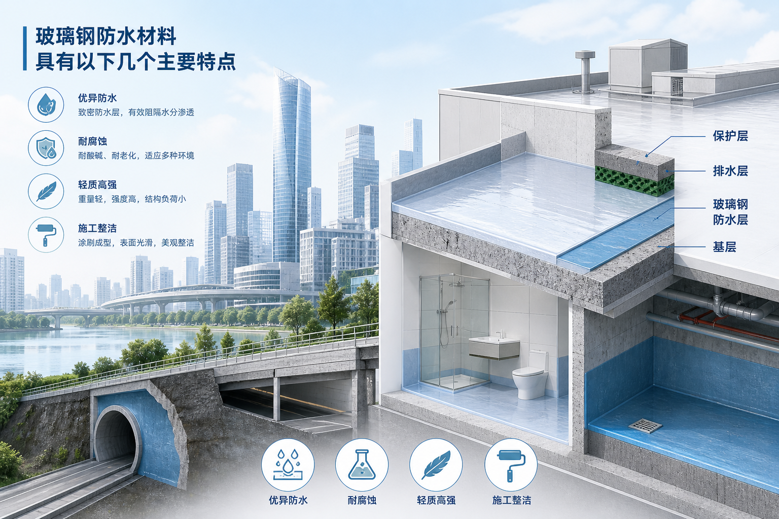 2023年玻璃钢防水材料市场趋势分析,关注 新乡 发展